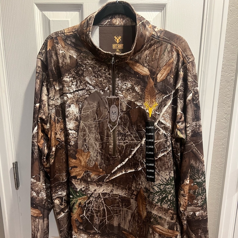 Realtree Brown Camo Quarter-Zip Sweatshirt